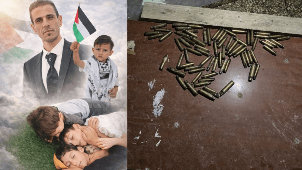 ارتقاء مواطن وزوجته وطفليهما برصاص الاحتلال في طمون