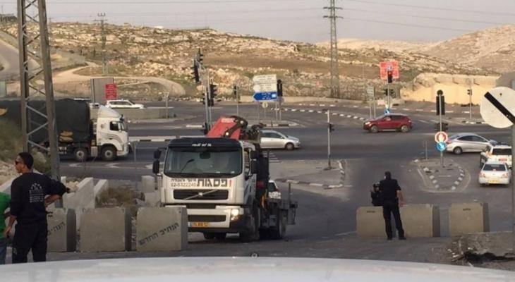 الاحتلال يواصل إغلاق مداخل طرق في حوسان غرب بيت لحم