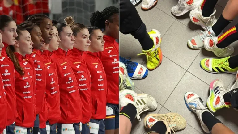 لاعبات إسبانيا لكرة اليد يثرن غضب إسرائيل بشعارات "مؤلمة" داعمة لفلسطين