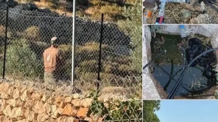 مستوطنون يدمرون شبكة مياه في قرية المنية جنوب شرق بيت لحم