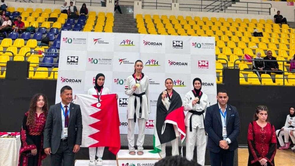المنتخب الفلسطيني للتايكواندو يستهل مشاركته في بطولة الحسن الدولية بذهبية وبرونزية