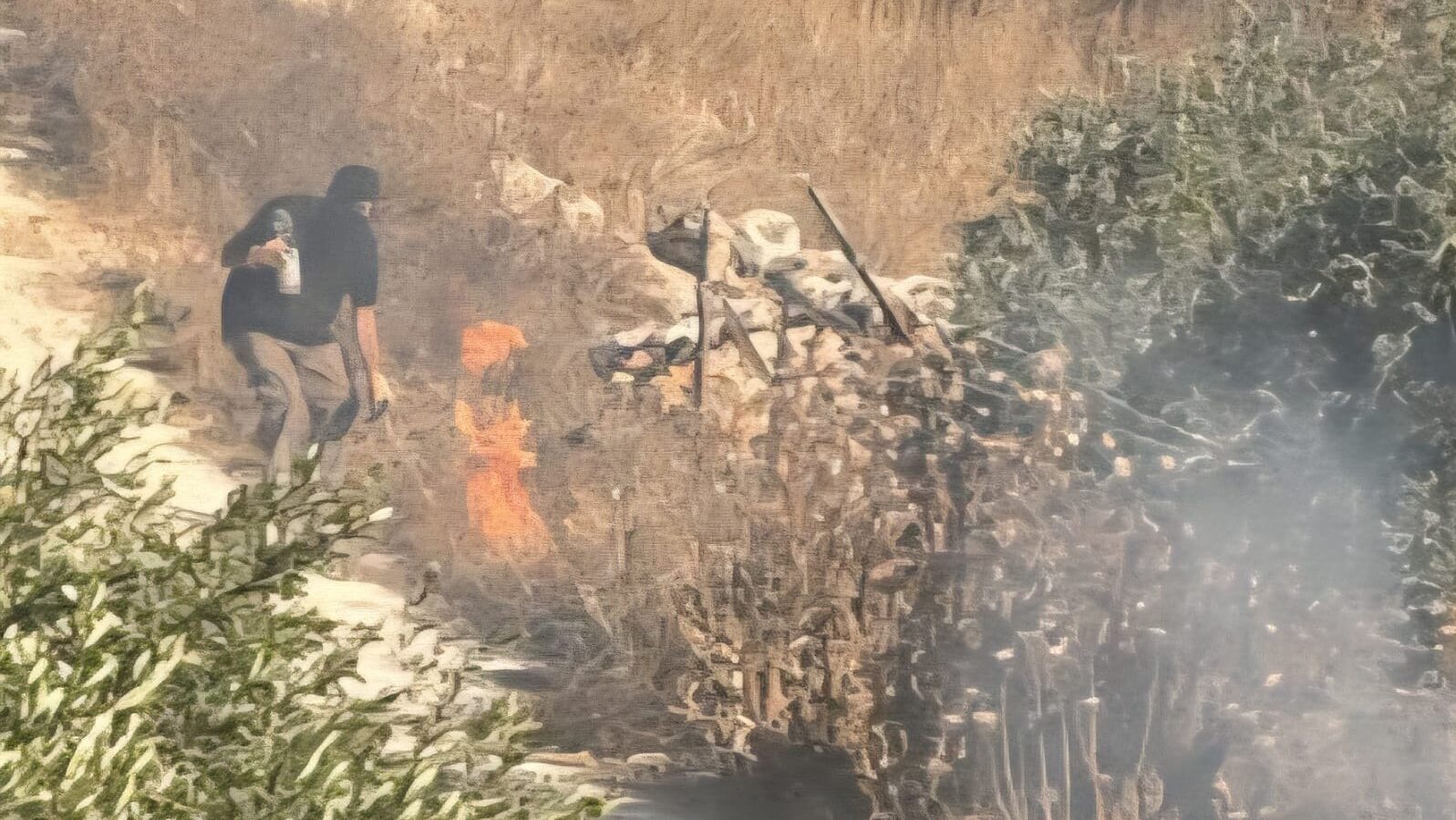 مستوطنون يهاجمون منازل ويضرمون النار في أراض بقرية برقا شرق رام الله
